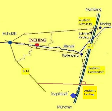 Anfahrtsskizze im Altmhltal