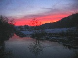 Sonnenuntergang im Altmühltal